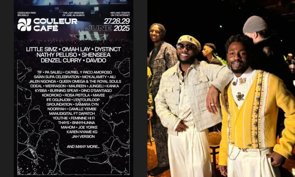 Davido, Omah Lay feature at Couleur Café Festival